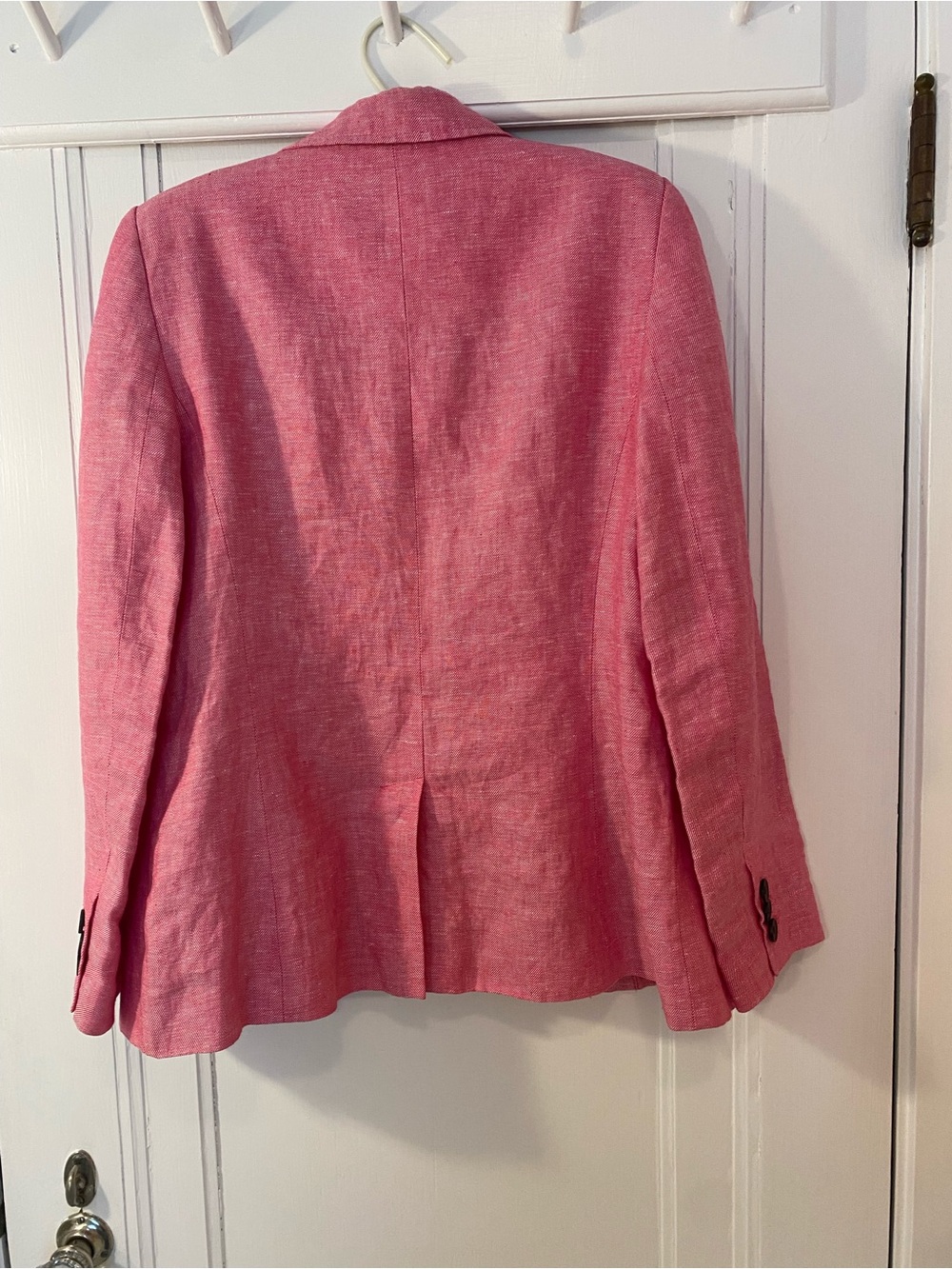 Linen Blazer Jacket Pink Talbots Size 6 - Picture 3 of 9